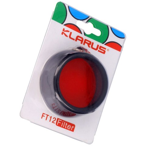 Filtr do latarek Klarus XT12GT czerwony (FT12 RD) Klarus