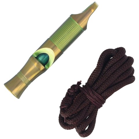 Gwizdek sygnalizacyjny We Knife Green Titanium z linką Paracord (A-05CP) WE Knife