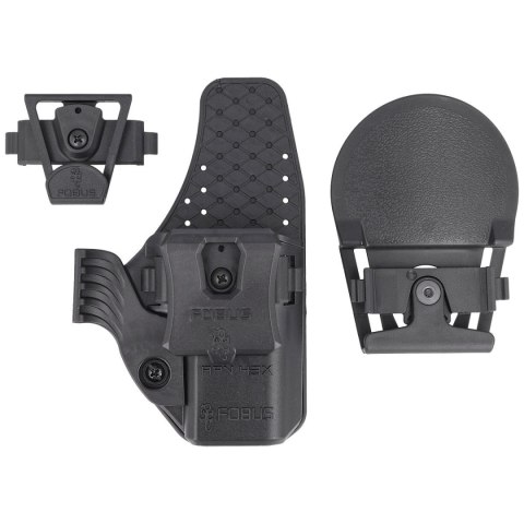 Kabura IWB / OWB Fobus Glock 43, 43X z szyną i bez szyny, obustronna (APN43X) Fobus