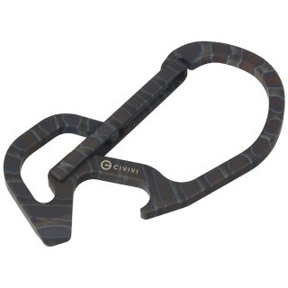 Karabińczyk CIVIVI Click Carabiner Keychain Multi-Tool, Flamed Titanium (CA-01B) Civivi by WE Knife