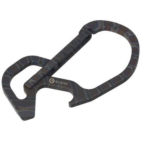 Karabińczyk CIVIVI Click Carabiner Keychain Multi-Tool, Flamed Titanium (CA-01B) Civivi by WE Knife