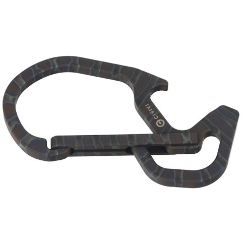 Karabińczyk CIVIVI Click Carabiner Keychain Multi-Tool, Flamed Titanium (CA-01B) Civivi by WE Knife