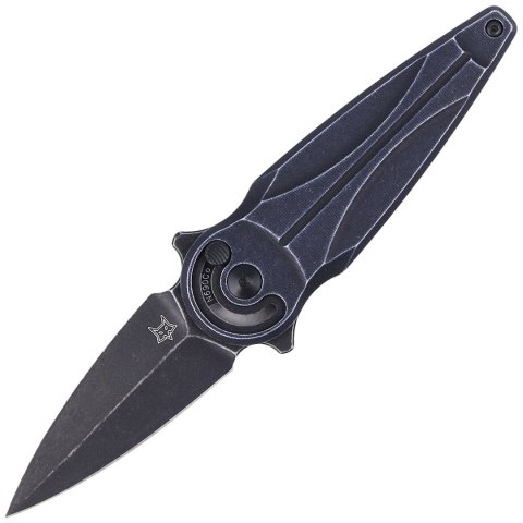 Nóż FOX Saturn, Black Aluminium, Black Stonewashed N690Co by Denis Simonutti (FX-551 ALB) FOX