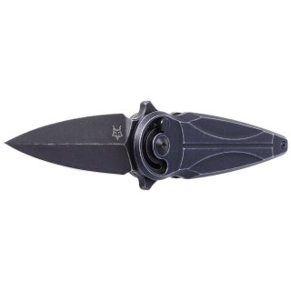 Nóż FOX Saturn, Black Aluminium, Black Stonewashed N690Co by Denis Simonutti (FX-551 ALB) FOX
