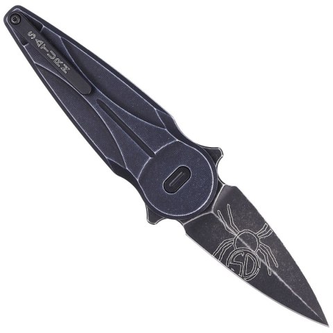 Nóż FOX Saturn, Black Aluminium, Black Stonewashed N690Co by Denis Simonutti (FX-551 ALB) FOX