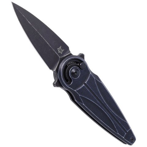 Nóż FOX Saturn, Black Aluminium, Black Stonewashed N690Co by Denis Simonutti (FX-551 ALB) FOX