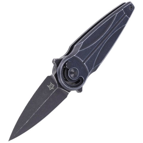 Nóż FOX Saturn, Black Aluminium, Black Stonewashed N690Co by Denis Simonutti (FX-551 ALB) FOX
