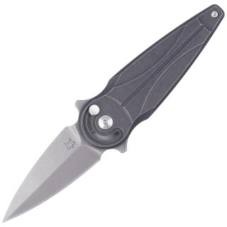 Nóż FOX Saturn, Black Aluminium, Stonewashed N690Co by Denis Simonutti (FX-551 ALG) FOX