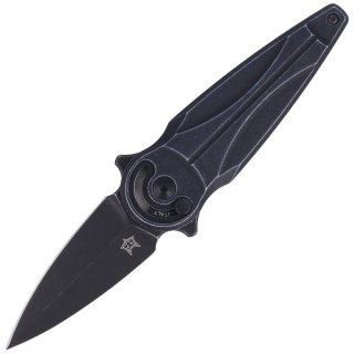 Nóż FOX Saturn Left Handed, Black Aluminium, Black Stonewashed N690Co by Denis Simonutti (FX-551 SX ALB) FOX