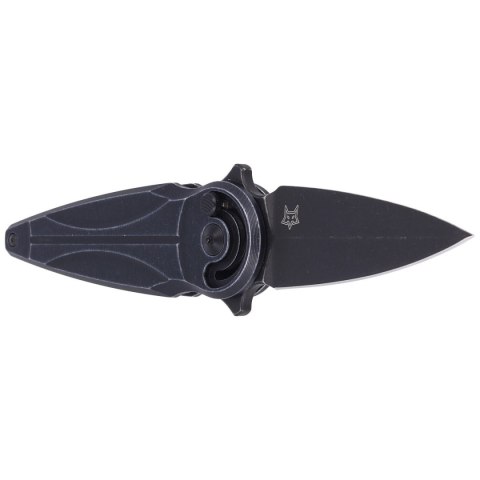 Nóż FOX Saturn Left Handed, Black Aluminium, Black Stonewashed N690Co by Denis Simonutti (FX-551 SX ALB) FOX