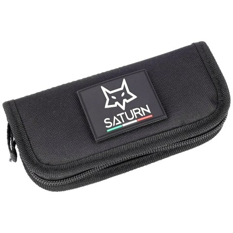 Nóż FOX Saturn Left Handed, Black Aluminium, Black Stonewashed N690Co by Denis Simonutti (FX-551 SX ALB) FOX
