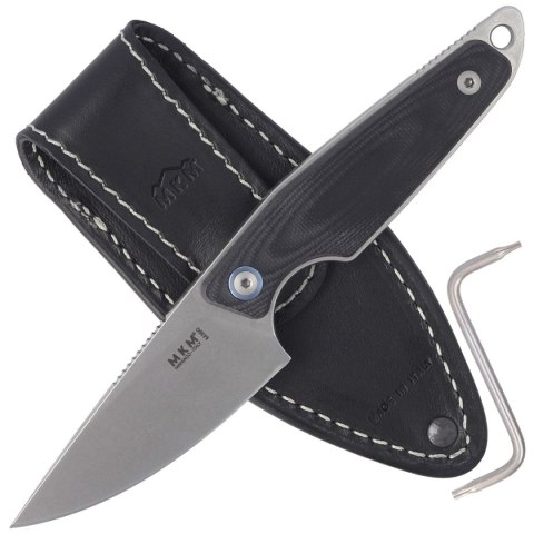 Nóż MKM Makro 1 Black G10, Stonewashed M390 by Jesper Voxnæs (MKMA01-GBK) MKM - Maniago Knife Makers