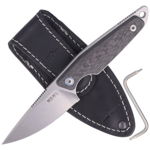 Nóż MKM Makro 1 Carbon Fiber, Stonewashed M390 by Jesper Voxnæs (MKMA01-CF) MKM - Maniago Knife Makers
