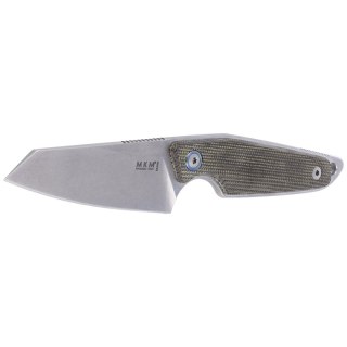 Nóż MKM Makro 2 Green Micarta, Stonewashed M390 by Jesper Voxnæs (MKMA02-GC) MKM - Maniago Knife Makers