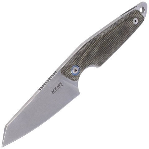 Nóż MKM Makro 2 Green Micarta, Stonewashed M390 by Jesper Voxnæs (MKMA02-GC) MKM - Maniago Knife Makers