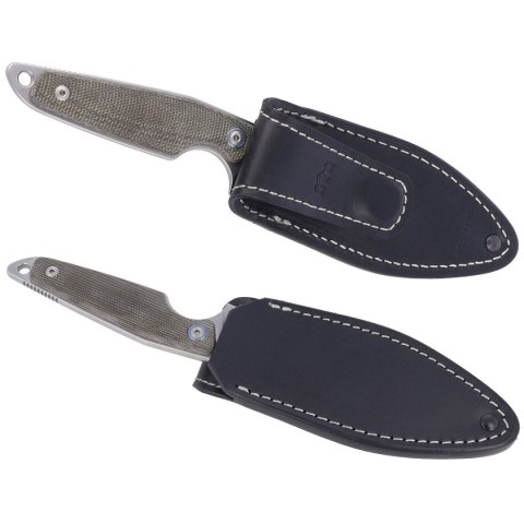 Nóż MKM Makro 2 Green Micarta, Stonewashed M390 by Jesper Voxnæs (MKMA02-GC) MKM - Maniago Knife Makers