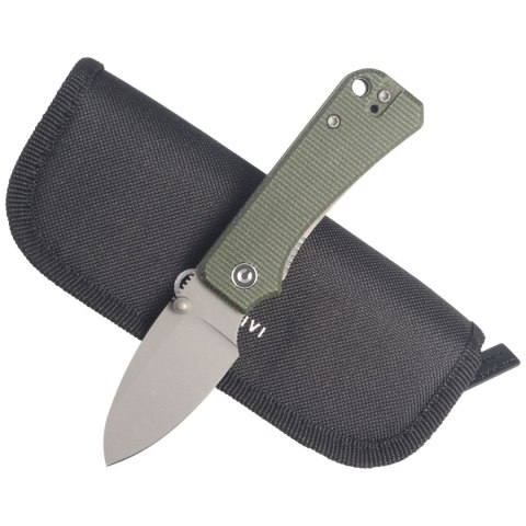 Nóż składany CIVIVI Baby Banter Green Micarta, Gray Stonewashed by Ben Petersen (C19068SB-1) Civivi by WE Knife