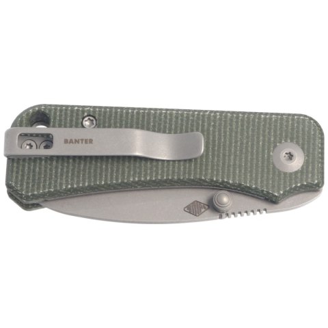 Nóż składany CIVIVI Baby Banter Green Micarta, Gray Stonewashed by Ben Petersen (C19068SB-1) Civivi by WE Knife