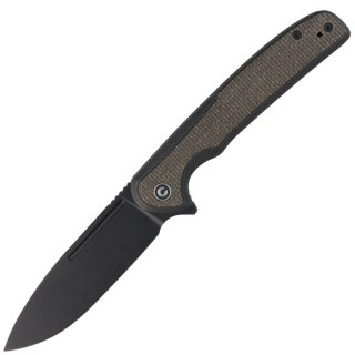 Nóż składany CIVIVI Voltaic Stainless / Green Micarta, Black Stonewashed 14C28N (C20060-3) Civivi by WE Knife