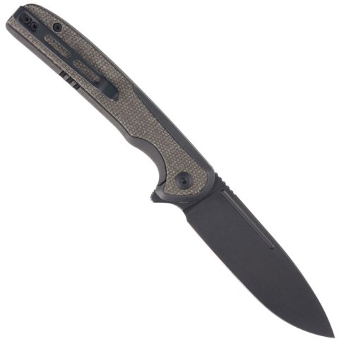 Nóż składany CIVIVI Voltaic Stainless / Green Micarta, Black Stonewashed 14C28N (C20060-3) Civivi by WE Knife