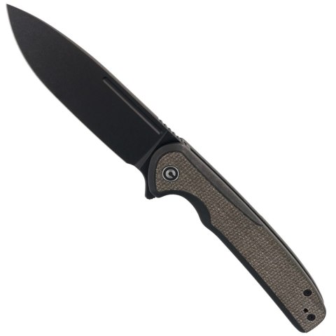 Nóż składany CIVIVI Voltaic Stainless / Green Micarta, Black Stonewashed 14C28N (C20060-3) Civivi by WE Knife
