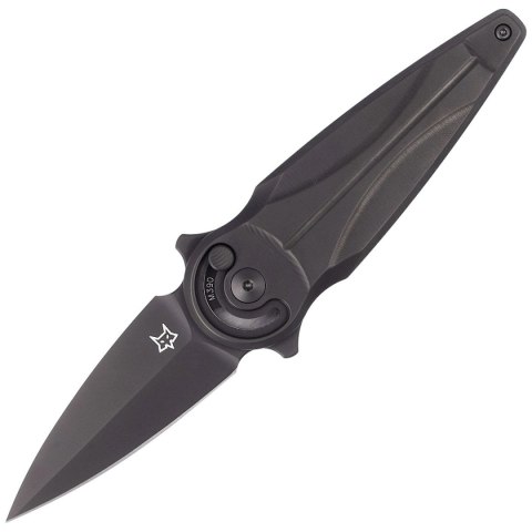 Nóż składany Fox Saturn Black Titanium, Stone Washed PVD M390 by Denis Simonutti (FX-551 TiPVD) FOX