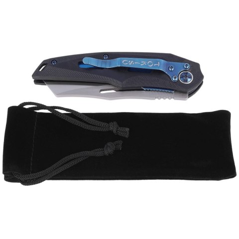 Nóż składany TOKISU Tactical Black G10 / Carbon Fiber, Satin D2 (18714) Tokisu by Martinez Albainox