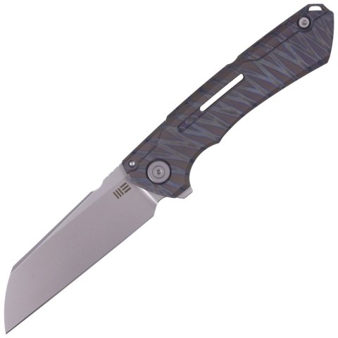 Nóż składany WE Knife Mini Buster Tiger Stripe Titanium, Silver Bead Blasted CPM 20CV by Snecx Tan (2003C) WE Knife