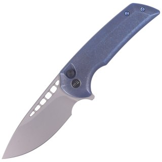 Nóż składany WE Knife Mini Malice Blue Titanium, Silver Bead Blasted CPM 20CV by Ferrum Forge (WE054BL-3) WE Knife