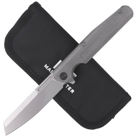 Nóż składany WE Knife Reiver LE No 154/260 Gray Titanium, Silver Bead Blasted CPM S35VN (WE16020-1) WE Knife