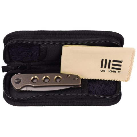Nóż składany WE Knife Shakan LE No 172/210 Bronze Titanium, Gray Stonewashed CPM 20CV (WE20052B-2) WE Knife
