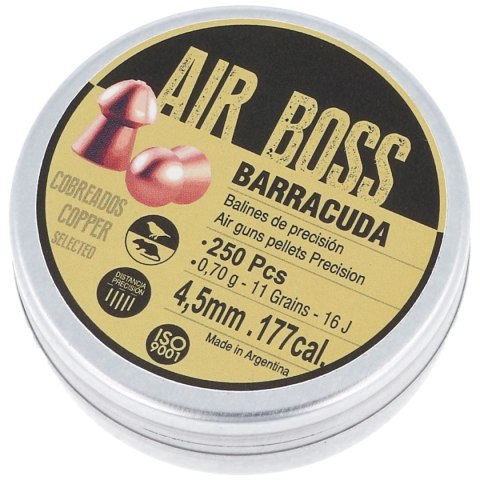 Śrut Apolo Air Boss Barracuda Copper 4.5 mm, 250 szt. 070.g/ 11.0gr (30003) Apolo
