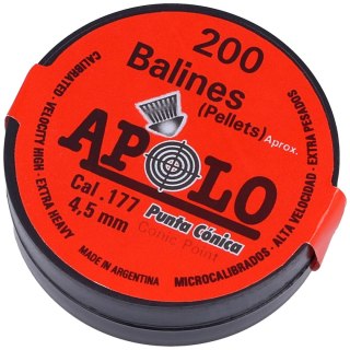 Śrut Apolo Conic 4.5 mm, 200 szt. 0.46g/7.1gr (10005) Apolo