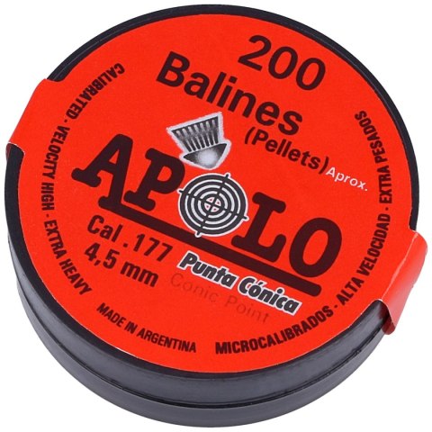 Śrut Apolo Conic 4.5 mm, 200 szt. 0.46g/7.1gr (10005) Apolo