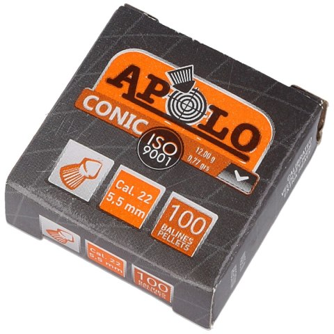 Śrut Apolo Conic 5.5 mm, 100 szt. 0.84g/13.0gr (11001) Apolo