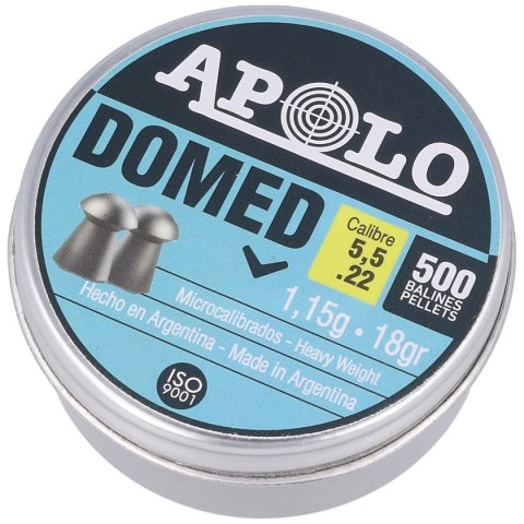 Śrut Apolo Domed 5.5 mm, 500 szt. 1.15g/18.0gr (19915) Apolo