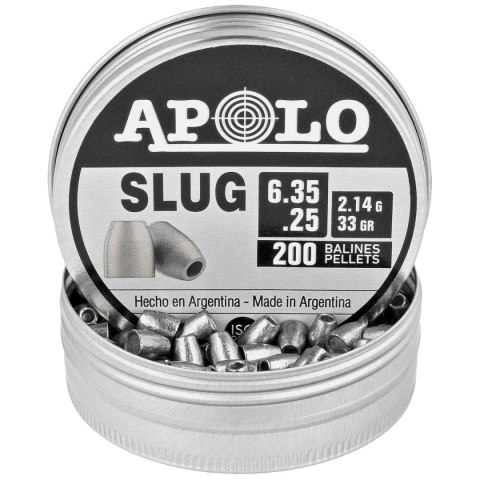 Śrut Apolo Slug 33 6.35 mm, 200 szt. 2.14g/33.0gr (19303) Apolo