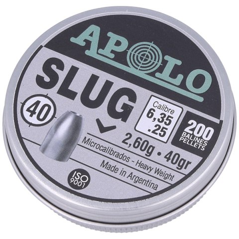 Śrut Apolo Slug 40 6.35 mm, 200 szt. 2.60g/40.0gr (19304) Apolo