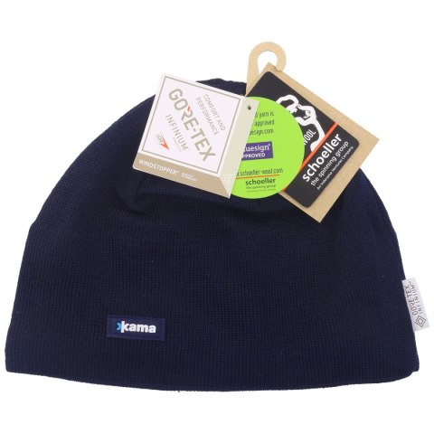 Czapka Kama Merino Wool Gore-Tex Infinium Windstopper, Navy (AW19-108) Kama