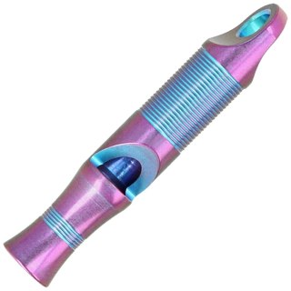 Gwizdek sygnalizacyjny We Knife Purple Titanium z linką Paracord (A-05AP) WE Knife