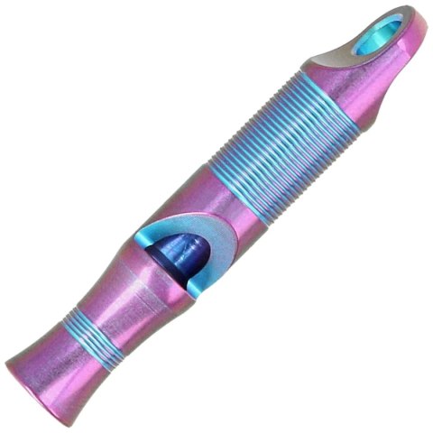 Gwizdek sygnalizacyjny We Knife Purple Titanium z linką Paracord (A-05AP) WE Knife