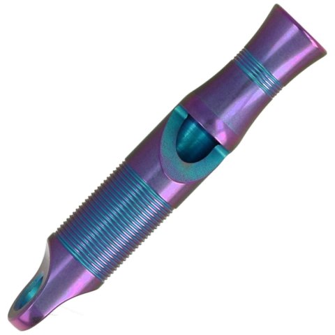Gwizdek sygnalizacyjny We Knife Purple Titanium z linką Paracord (A-05AP) WE Knife