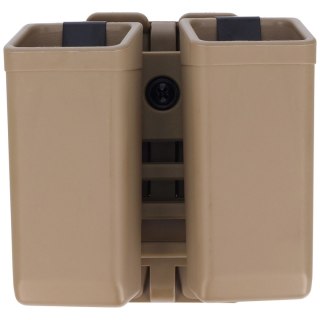 Ładownica ESP na dwurzędowe magazynki 9 mm / .40 z mocowaniem UBC-04-2 MOLLE Clip - Khaki (MH-MH-44 KH) ESP - Euro Security Products