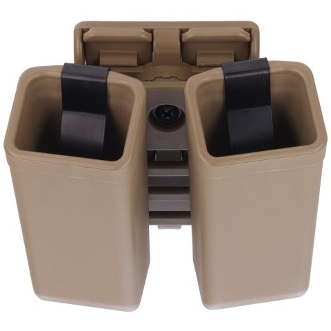 Ładownica ESP na dwurzędowe magazynki 9 mm / .40 z mocowaniem UBC-04-2 MOLLE Clip - Khaki (MH-MH-44 KH) ESP - Euro Security Products