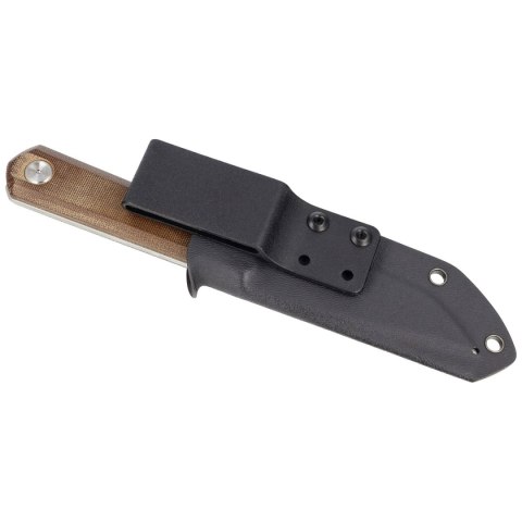 Nóż Bestech Hedron Brown Canvas Micarta, Stonewashed D2 by Ostap Hel (BFK02D) Bestech Knives