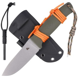 Nóż Black Fox Vesuvius OD Green G10, Stone Washed D2 by Alfredo Doricchi (BF-710 D2 OD) FOX