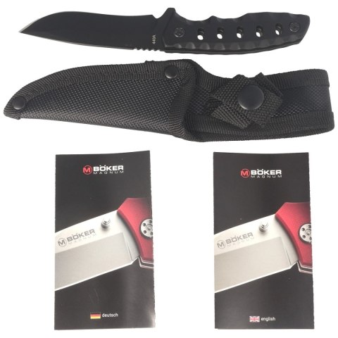 Nóż Böker Magnum Oblong Black Synthetic, Gray Coated 440A (02RY689) Böker GmbH & Co.