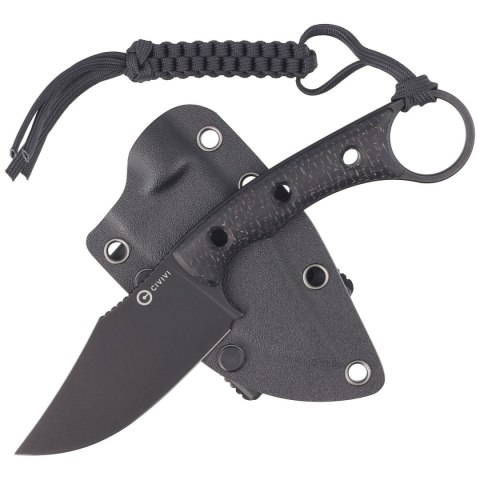 Nóż Civivi Midwatch Black Burlap Micarta, Black Stonewashed N690 (C20059B-1) Civivi by WE Knife
