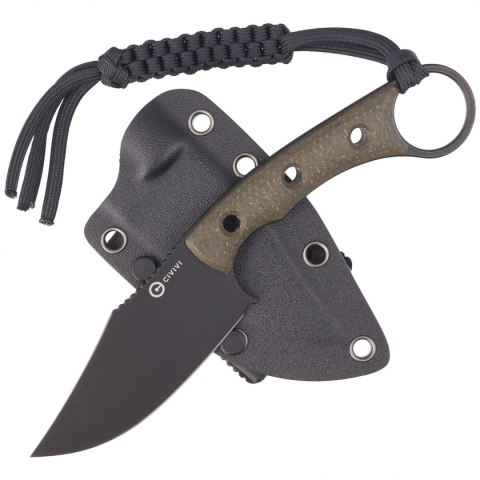 Nóż Civivi Midwatch Green Burlap Micarta, Black Stonewashed N690 (C20059B-3) Civivi by WE Knife