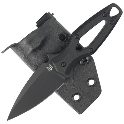 Nóż FOX Aka Black G10, Black Top Shield Elmax by Denis Simonutti (FX-553 B) FOX